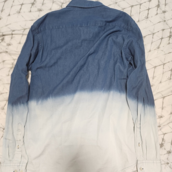 Uniqlo blue ombre button up - Picture 2 of 3